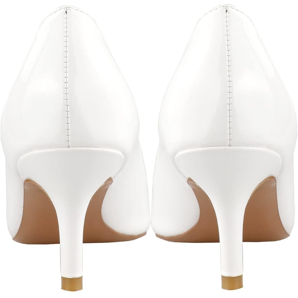 Women's Classic Open Toe Low Kitten Heel Sandals Slip On Medium Heel Peep Toe - Picture 5 of 6